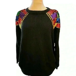 Vintage Barbra Scott sequins sweater